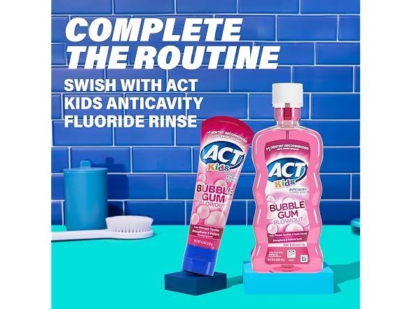 ACT Kids Anticavity Fluoride Toothpaste 4 6 oz