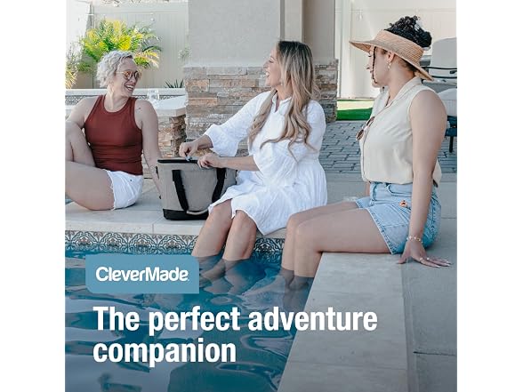 CleverMade Tahoe Collapsible Cooler Bag – Med, Gray Blk