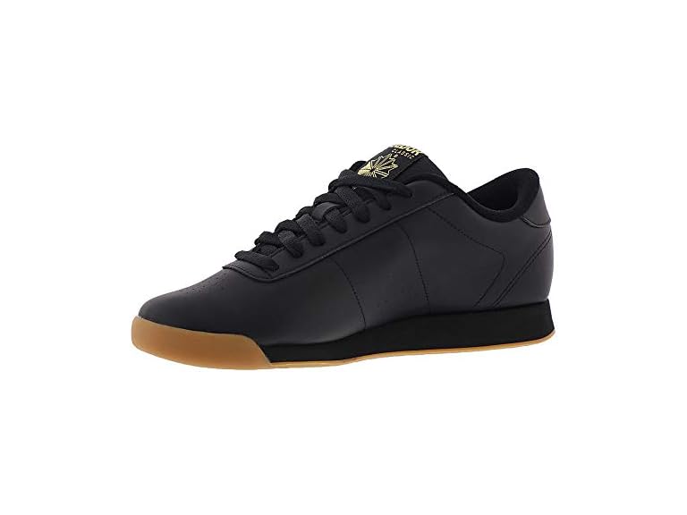 Reebok Princess Sneakers for Women, Comfortable Walking or Tennis Womens Shoes, Black/Gum, 11