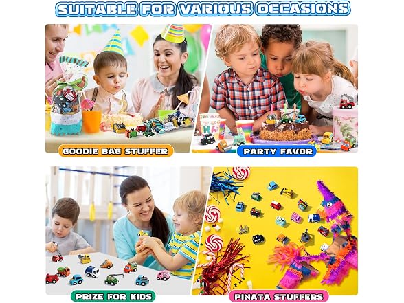 Fajiabao 18 PCS Toy Cars for Toddlers