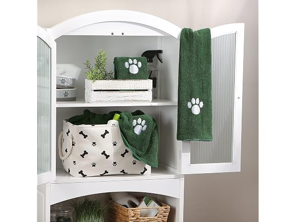 Bone Dry Pet Grooming, Embroidered Microfiber Towel
