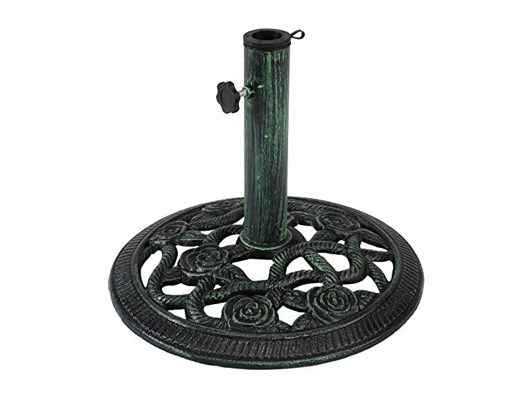Sunnydaze 16" Rose Umbrella Base- Choose Color - Gallery 12