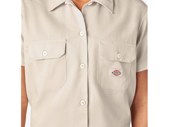 Dickies Women's (XL) WORK SHIRT CROPPED SS W