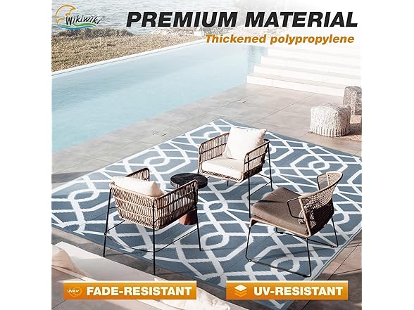 wikiwiki Outdoor Rug, 6x9ft