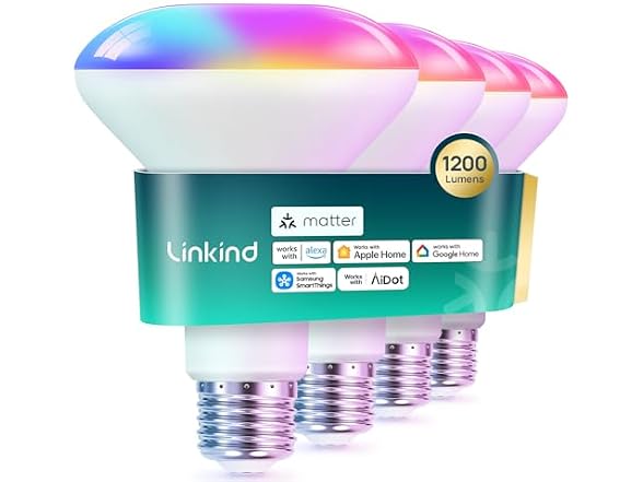 Linkind Matter BR30 Smart Bulbs 4-Pack