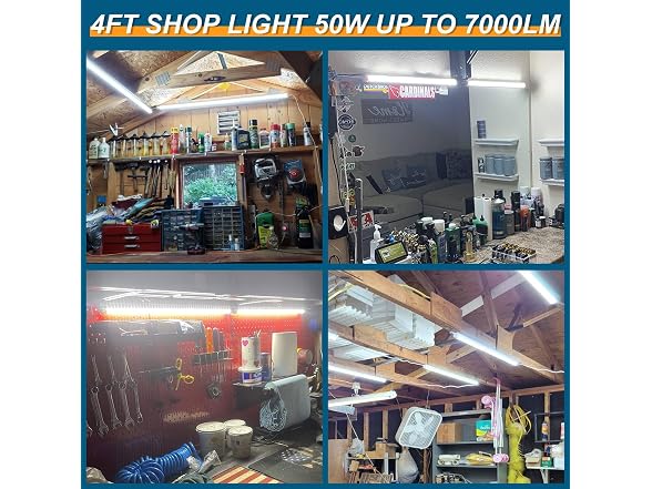 AQIQUUT 4FT Led Shop Light 2-Pack