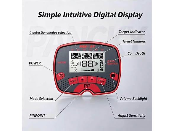 PANCKY Metal Detector Adults LCD