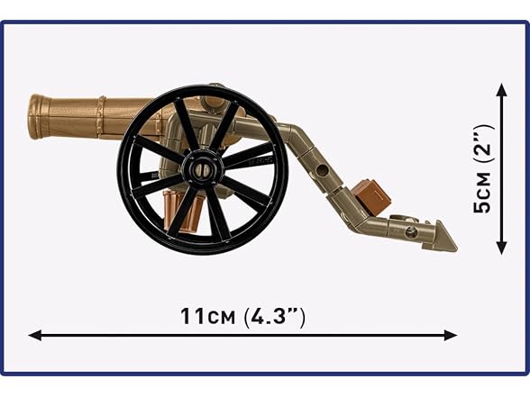 COBI Napoleonic Wars French Artilleryman & Cannon Building Set