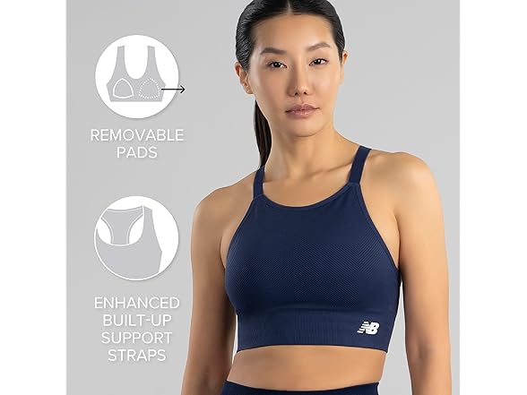 New Balance Strappy Bra (XL) Pink