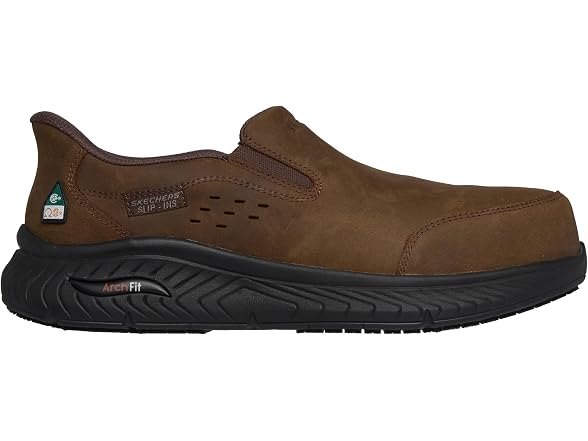 Skechers Men's Work Arch Fit Crosser SR Safety Toe Slip Ins CDB