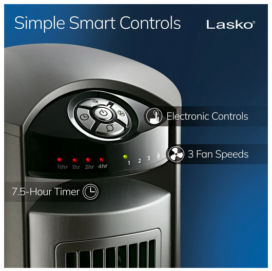Lasko T42951C FAN TOWER W/REMOTE 42IN Black - Gallery 16