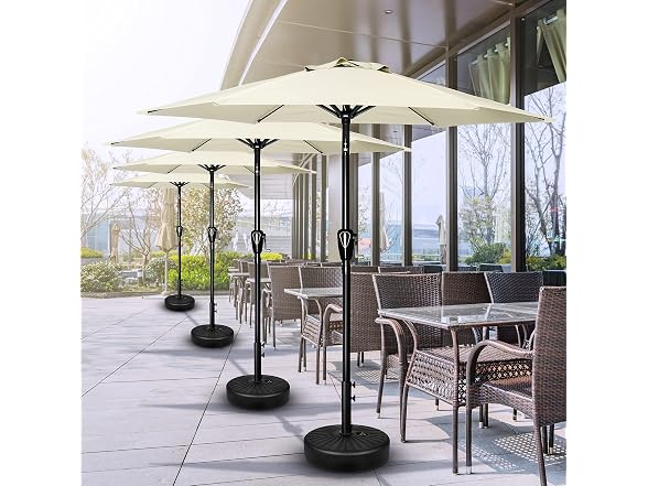 Simple Deluxe 7.5ft Patio Umbrella White