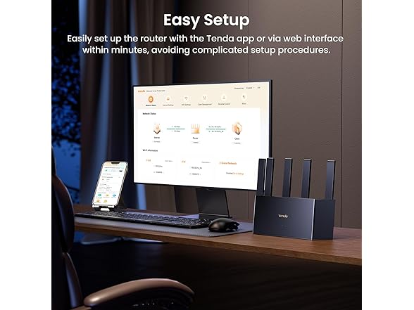 Tenda BE3600 Dual Band Wi-Fi 7 Router