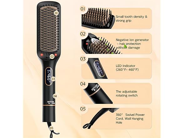 Nicebay Hair Straightener Brush