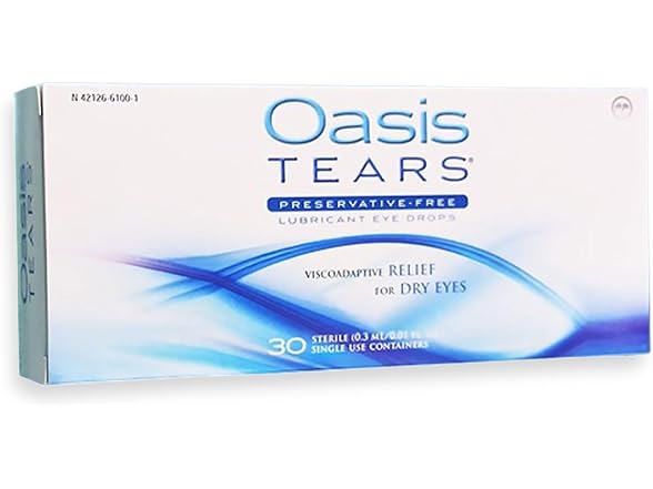 Oasis TEARS Preservative Free Eye Drops 30 Vials