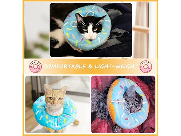 Footfox Cat Cone Donut Collar Soft