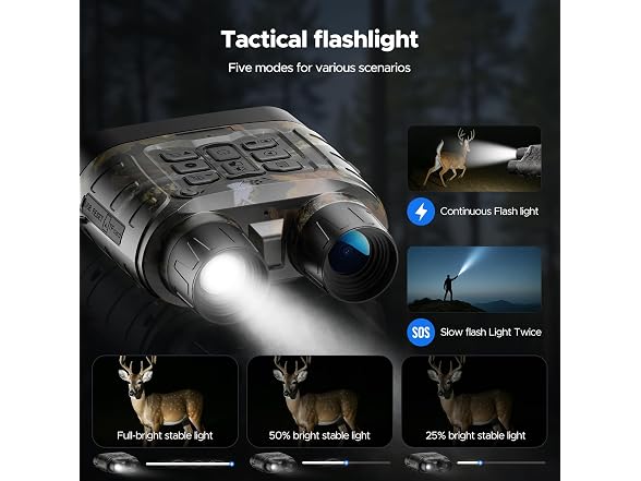 18x Zoom Full-Color 4K Night Vision Binoculars