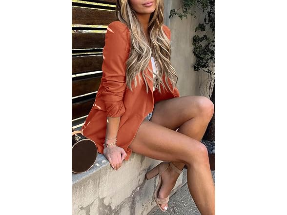 Prettygarden Women (L) Casual Blazers Long Jackets