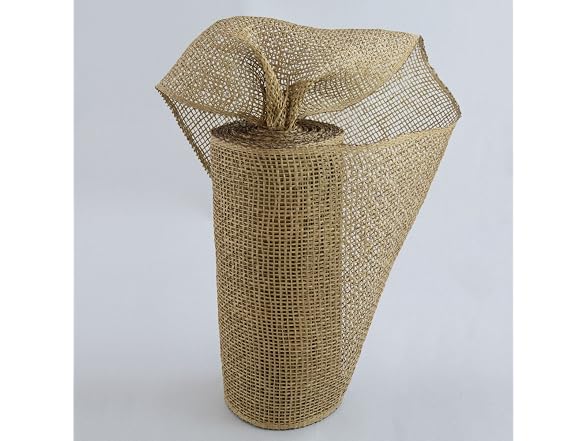 10" Wide Poly Burlap Mesh No Foil Chocolate - Gallery 2