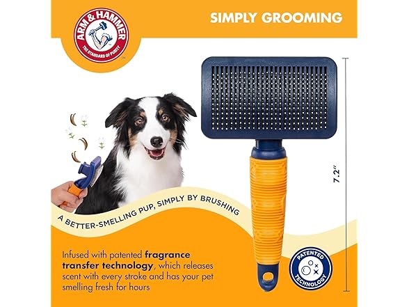 Arm & Hammer Deodorizing Slicker Brush for Dog