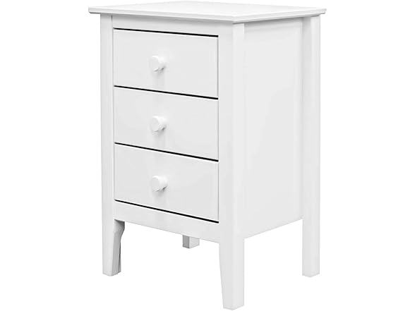 Jela Solid Wood Easy Pieces 3 Drawer End Table/Nightstand