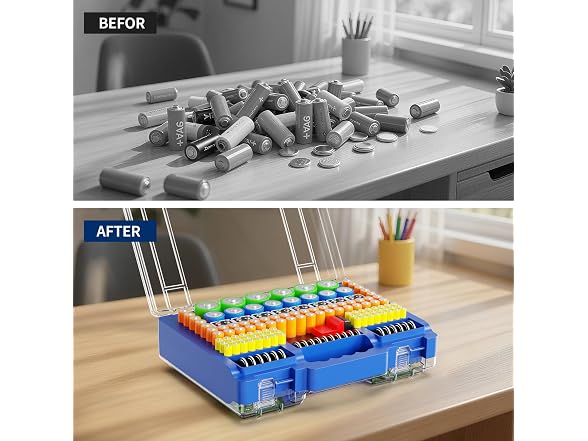 Moultsody Battery Organizer w/Tester