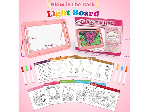MERGUEZ Magic LED Drawing Board for Kids
