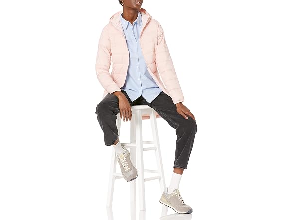 Amazon Essentials Women Lightweight Hooded Coat