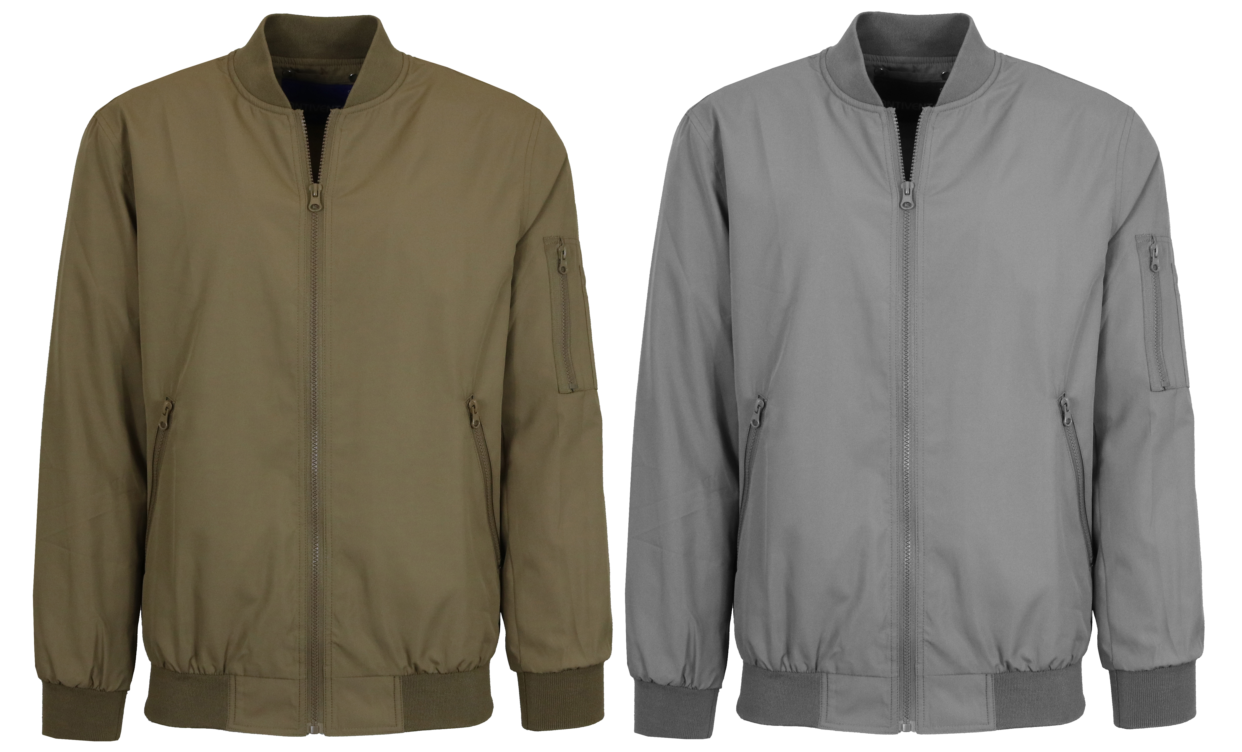 Mens Lightweight Bomber Flight Jacket (1 or 2Pk) - Gallery 30