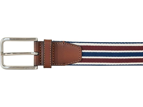 Nautica Mens Belt Navy Red (S)