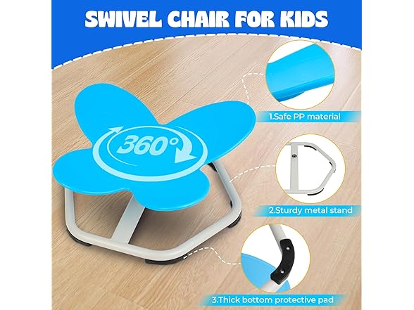 Dollate Sensory Swivel Chair for Kids