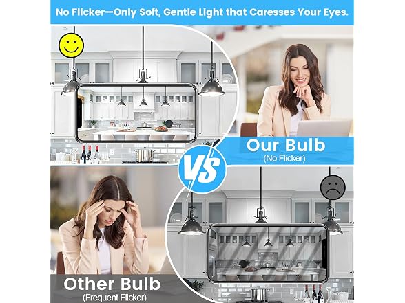 Brightever B0GXFJB7PM 9W A19 LED Light Bulbs 5000K 4