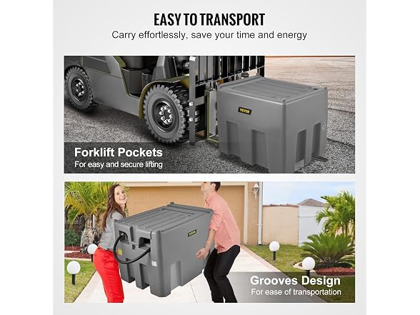 Portable Diesel Tank, 116 Gallon Capacity &