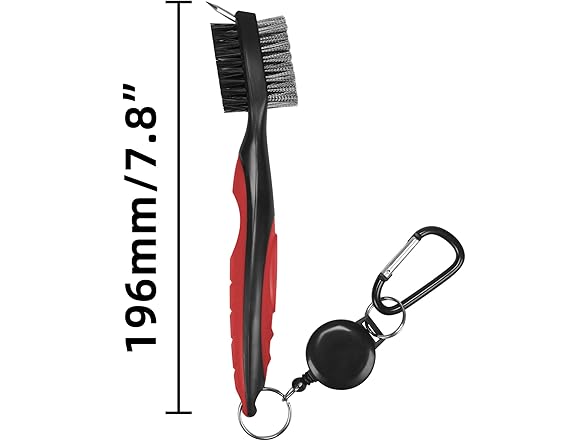 Walkpet Pack of 2 Golf Club Brush Groove