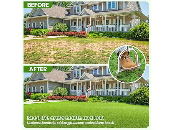 FLMAQE Manual Core Aerator Lawn Tool