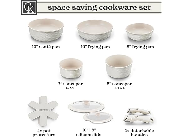 Country Kitchen Cookware Set, Rhombus