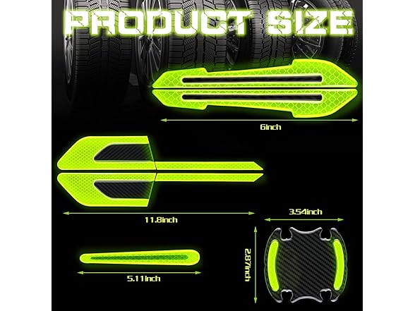 24 Pieces Reflective Car Stickers Set