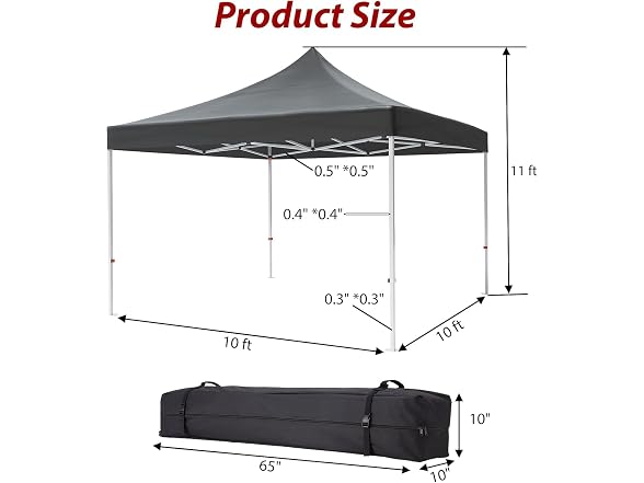 10FTx10FT Pop-Up Waterproof Windproof and Uv-Proof - Gallery 3