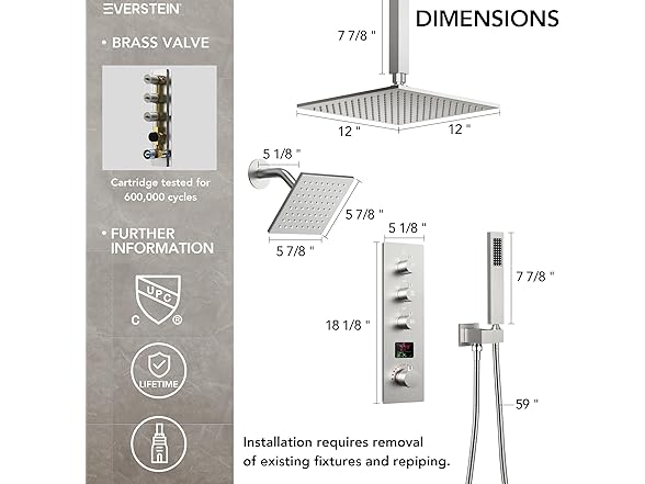EVERSTEIN SFS-1026a-NK12 Shower System