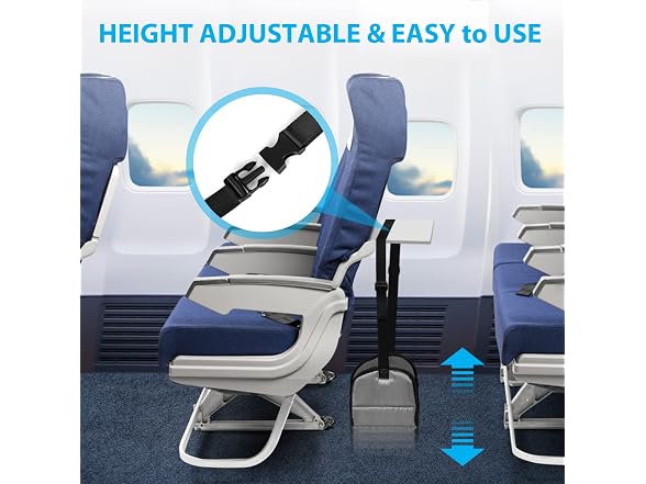 Airplane Footrest Made With Memory Foam