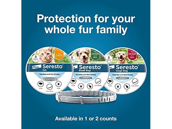 Seresto Large Dog Collar- Flea & Tick Treatment
