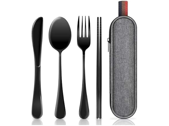 Generic Travel Utensils Set with Case