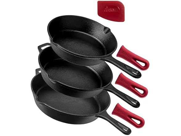 Cuisinel Cast Iron Set 8/10/12in