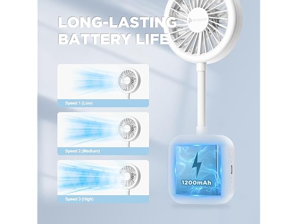 Pursuit FAN-WT Phone Fan with Ring Light 1 or 2pk