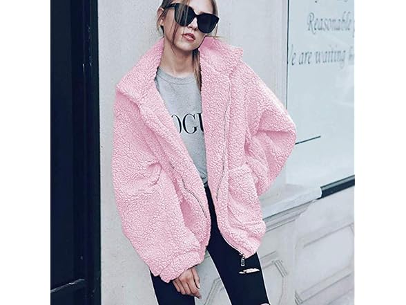 Comeon Women's (2XL) Women's Coat Casual Lapel Fle