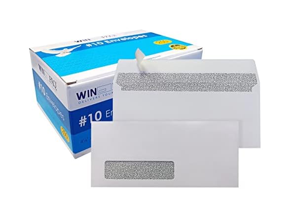 WINPAQ #10 Peel & Seal Envelopes