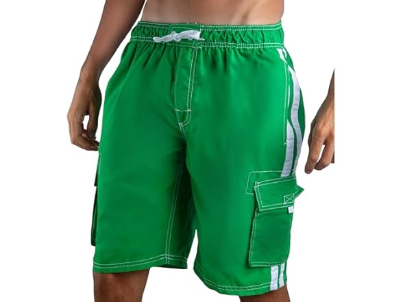 Kanu Men's Green Swim Trunk (S)