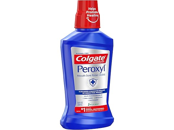 Colgate Peroxyl Alcohol Free Mouthwash 8.4oz