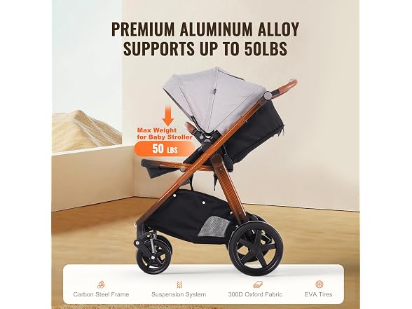 Travel System Stroller with Infant Light