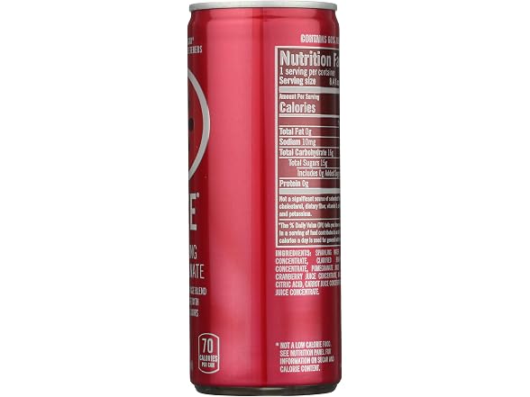 IZZE sparkling Juice, Pomegranate, 8.4 oz can